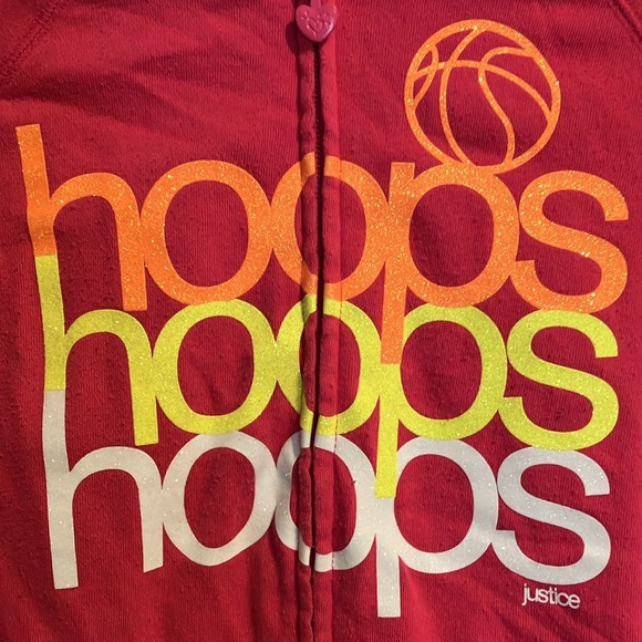 Justice Hoops Basketball Zip Up Hoody - Picture 2 of 4